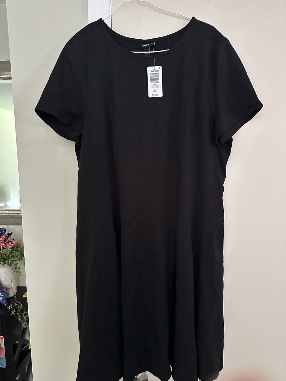 Torrid Black Short Sleeve Knit Dress